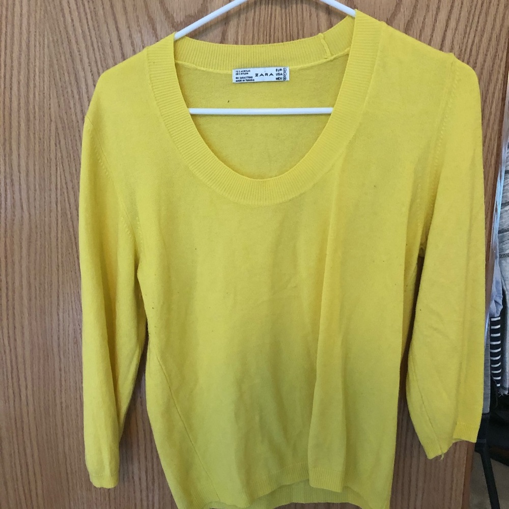 Zara yellow sweater